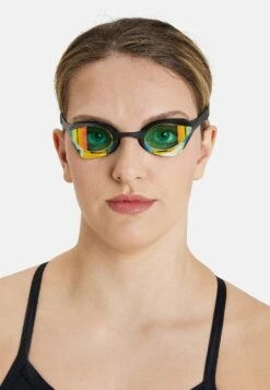 Arena Ultra Swipe Mirror- Gafas De Natación - Yellow Copper Black