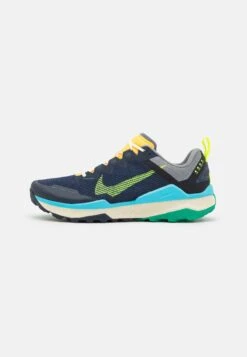Nike Performance React Wildhorse 8 - Zapatillas De Trail Running - Obsidian/Volt/Cool Grey/Baltic Blue/Stadium Green/Citron Pulse