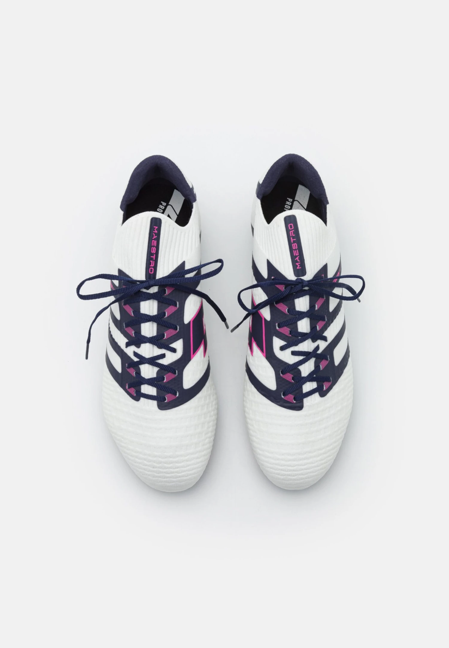 Lotto Maestro 100 Iv Fg - Botas De Fútbol Con Tacos - White/Blue 4 Lotto Maestro 100 Iv Fg - Botas De Fútbol Con Tacos - White/Blue - Imagen 4