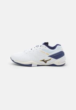 Mizuno Wave Stealth Neo - Zapatillas De Balonmano - White/Blue Ribbon/Gold