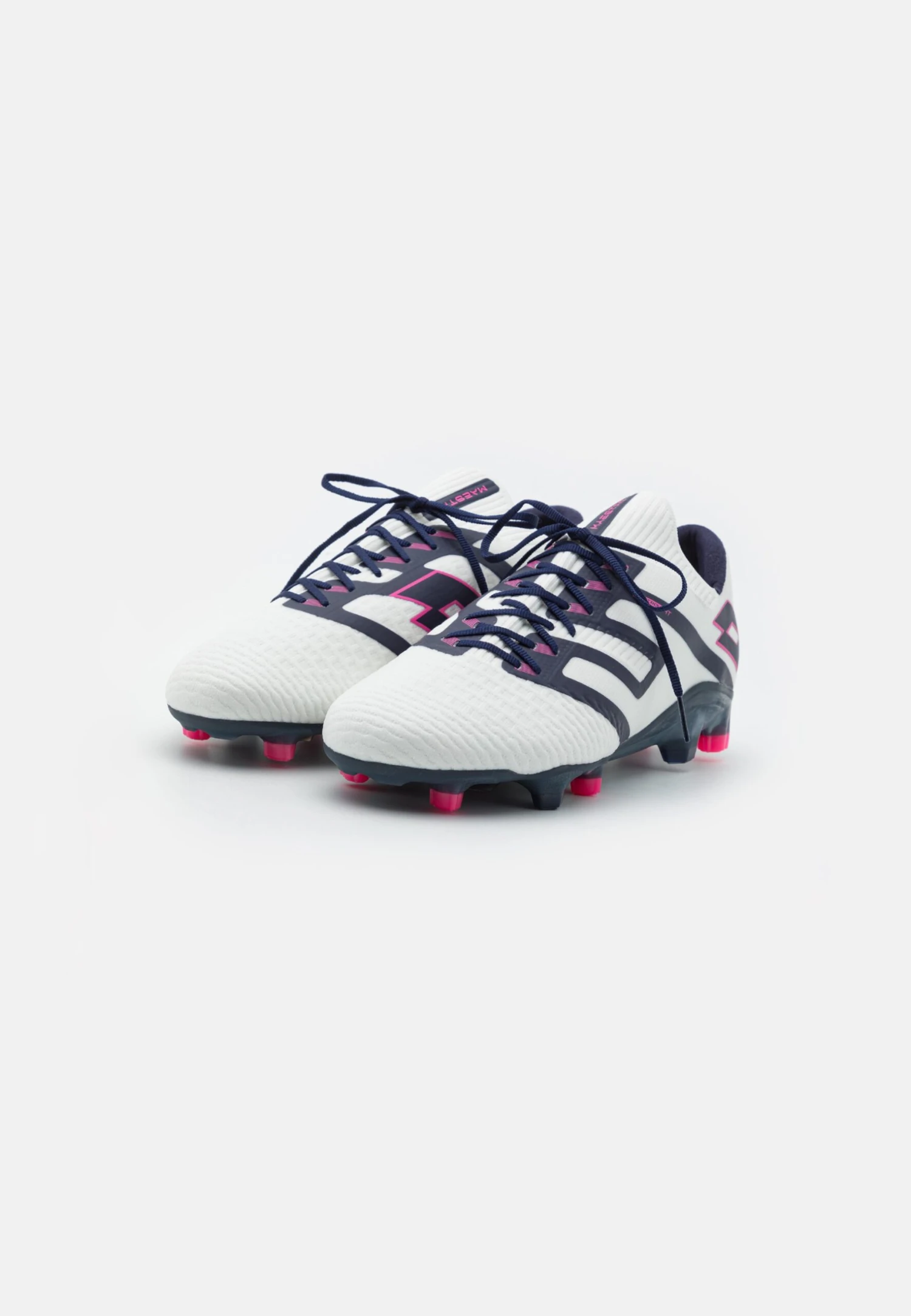 Lotto Maestro 100 Iv Fg - Botas De Fútbol Con Tacos - White/Blue 2 Lotto Maestro 100 Iv Fg - Botas De Fútbol Con Tacos - White/Blue - Imagen 2