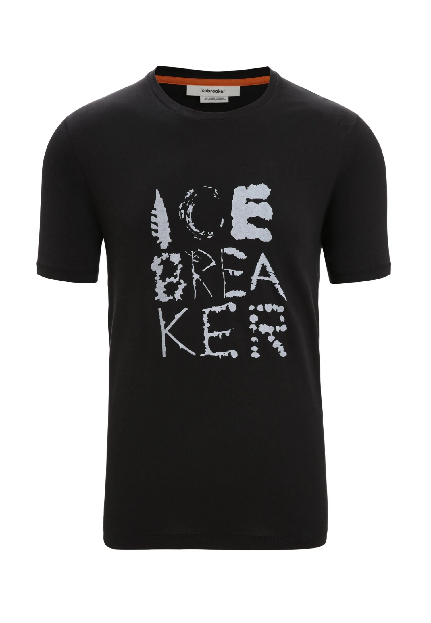 Icebreaker M Ss Natural Logo - Camiseta Estampada - Black 1 Icebreaker M Ss Natural Logo - Camiseta Estampada - Black