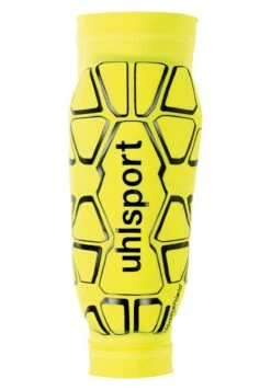 UHLSPORT Espinilleras - Gelbschwarz
