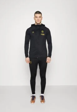 Nike Performance Paris St Germain Strike Hooded Tracksuit - Chándal - Black/Tour Yellow