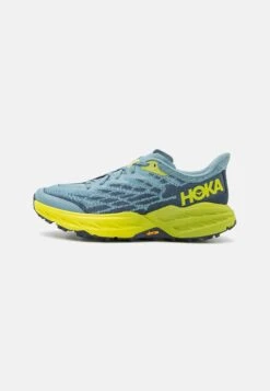 Hoka Speedgoat 5 - Zapatillas De Trail Running - Stone Blue/Dark Citron