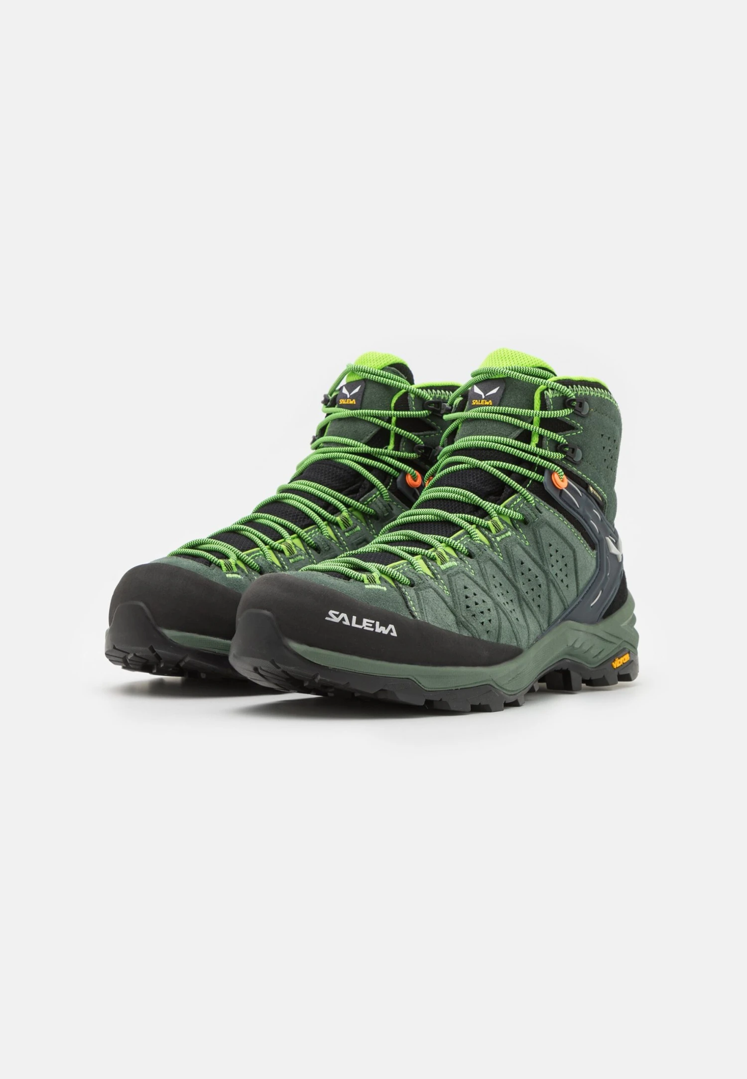 SALEWA Ms Alp Trainer 2 Mid Gtx - Zapatillas De Senderismo - Raw Green/Pale Frog 2 SALEWA Ms Alp Trainer 2 Mid Gtx - Zapatillas De Senderismo - Raw Green/Pale Frog - Imagen 2