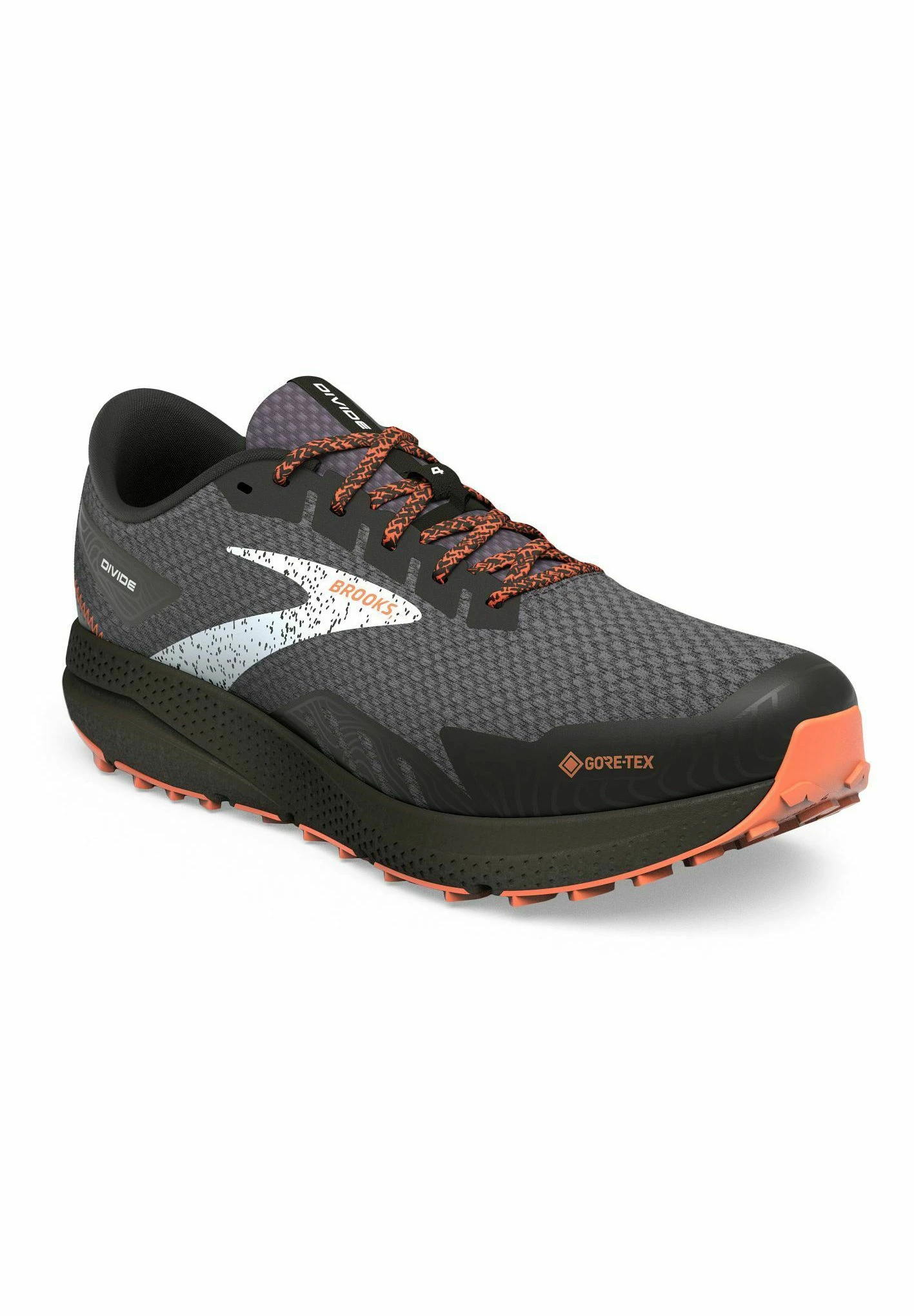 BROOKS Divide 4 Gtx - Zapatillas De Trail Running - Black Firecracker/Blue 2 BROOKS Divide 4 Gtx - Zapatillas De Trail Running - Black Firecracker/Blue - Imagen 2