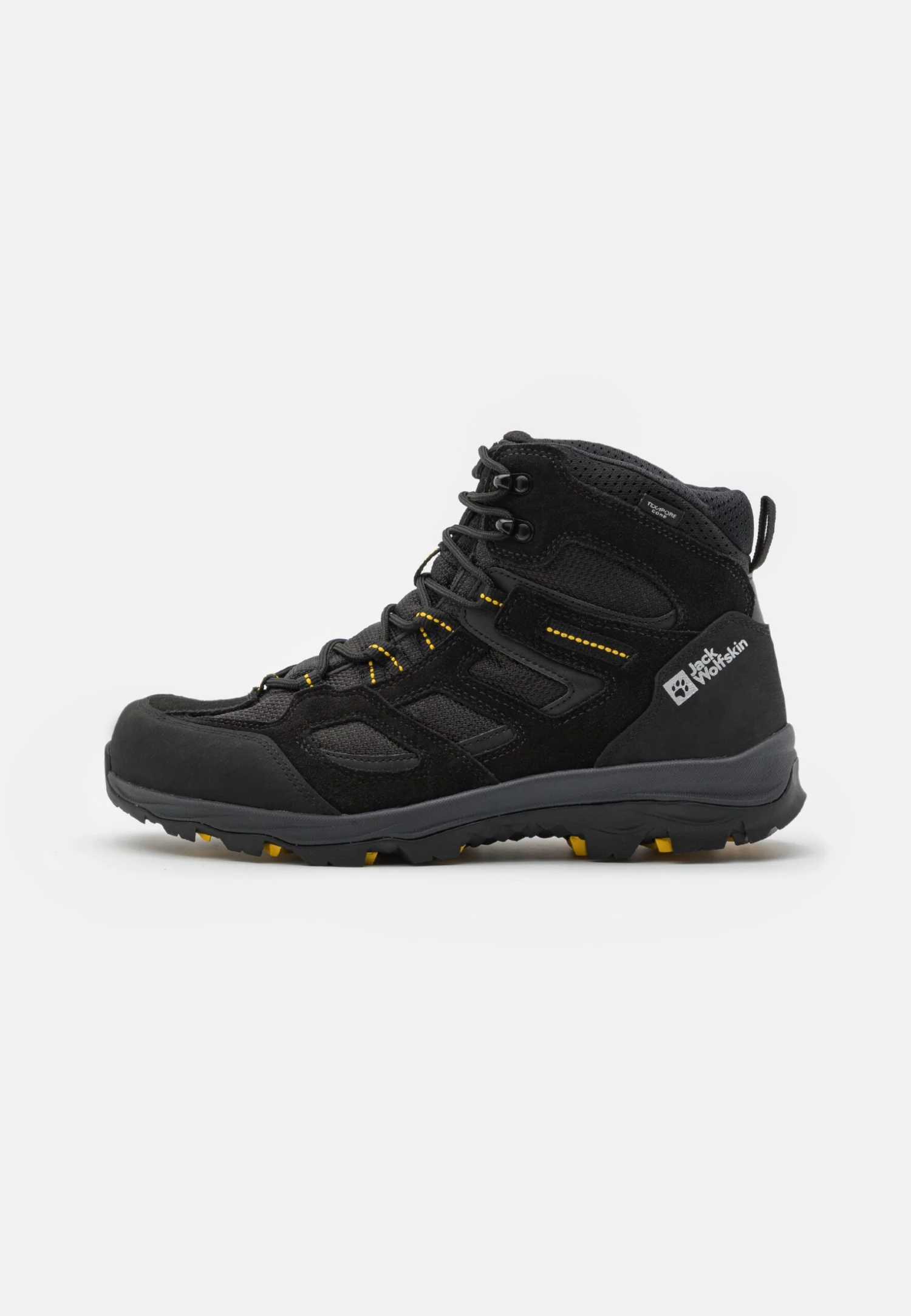 Jack Wolfskin Vojo 3 Texapore Mid - Zapatillas De Senderismo - Black/Burly Yellow 1 Jack Wolfskin Vojo 3 Texapore Mid - Zapatillas De Senderismo - Black/Burly Yellow