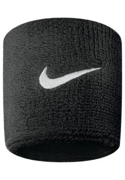 Nike Performance Armbinden Swoosh Wristbands - Muñequera - Schwarzweiss