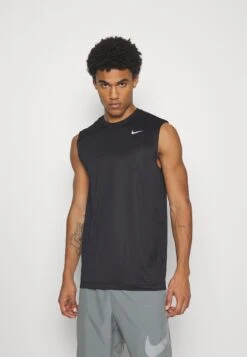 Nike Performance Tee Reset - Top - Black/Matte Silver