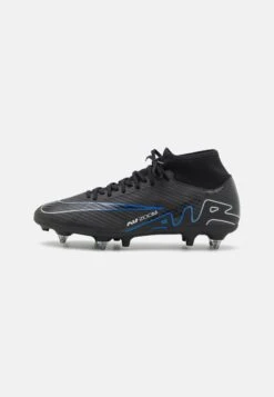 Nike Performance Zoom Mercurial 9 Academy Sg Pro Unisex - Botas De Fútbol - Black/Chrome/Hyper Royal