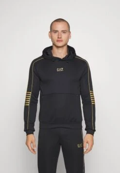 EA7 Emporio Armani Train Core Hoodie - Jersey Con Capucha - Black/Gold