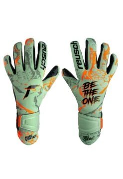 Reusch Guantes De Portero - Sharkgreen Shockingorange Black