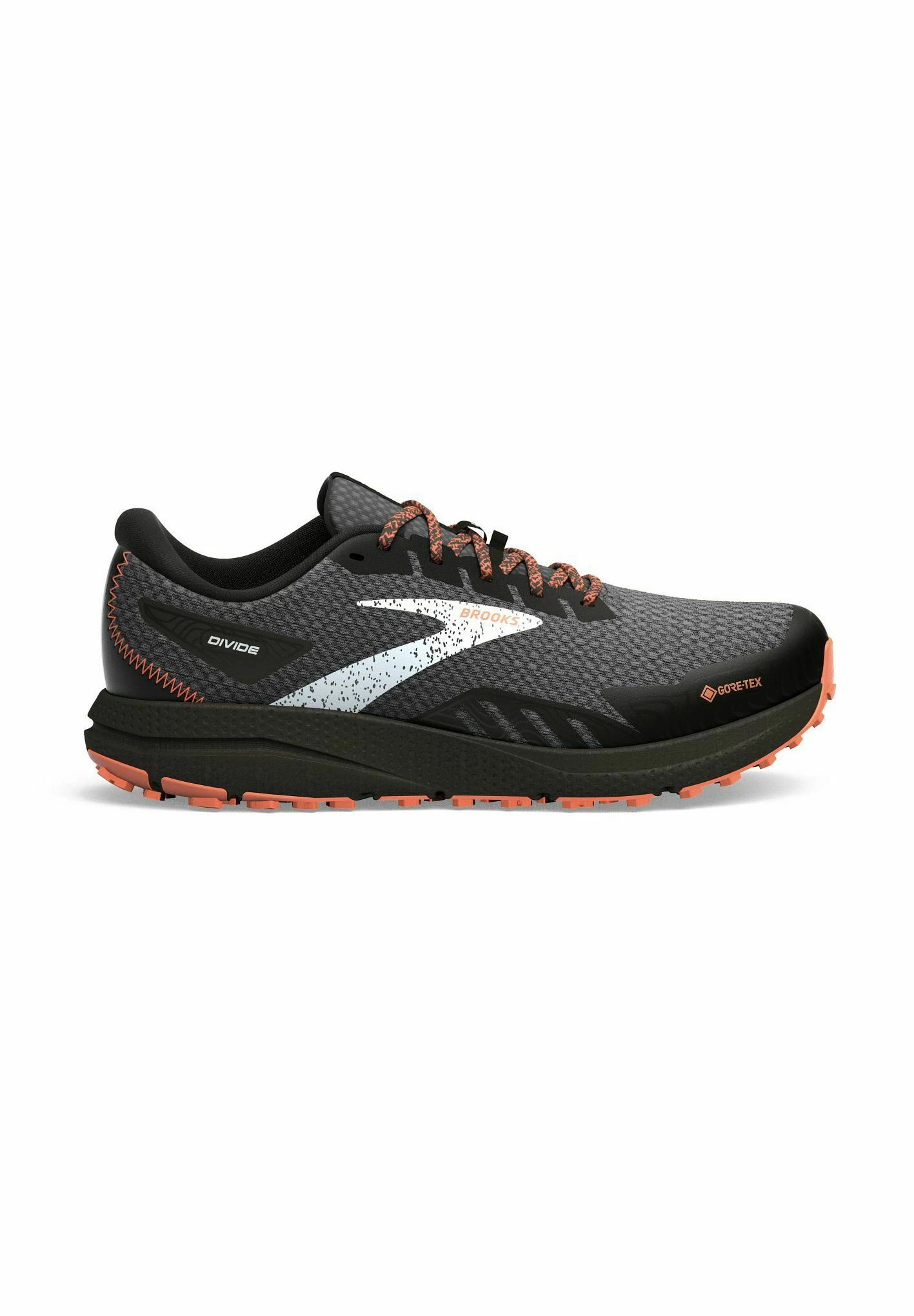 BROOKS Divide 4 Gtx - Zapatillas De Trail Running - Black Firecracker/Blue 1 BROOKS Divide 4 Gtx - Zapatillas De Trail Running - Black Firecracker/Blue